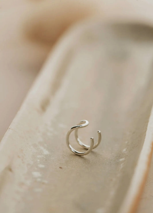 Double Up Ear Cuff | Sterling Silver