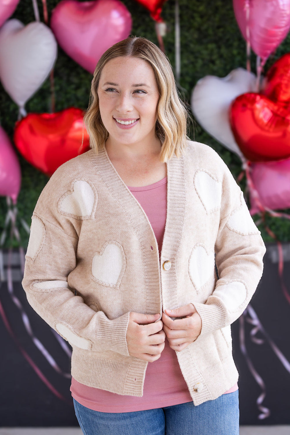 Sweetheart Cardigan - Tan *Online Exclusive