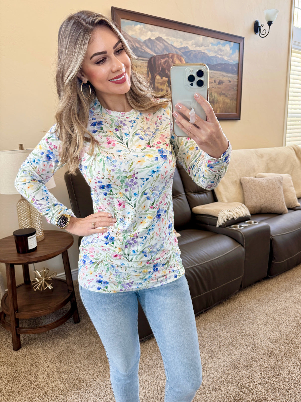 Blair Long Sleeve Top - Cottage Floral *Online Exclusive*