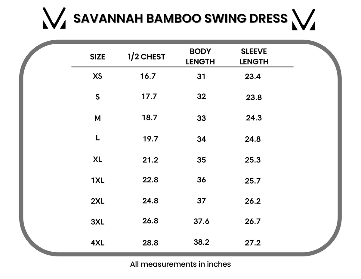 Savannah Bamboo Swing Dress