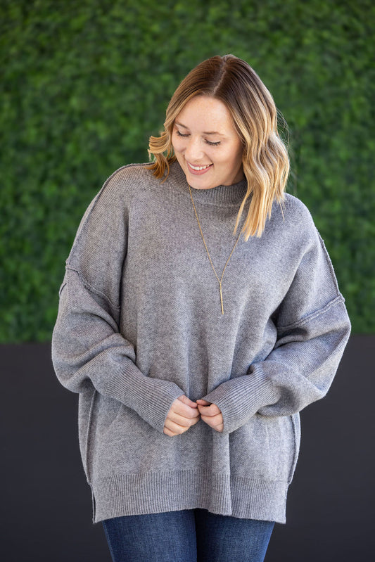 Aurora Cozy Sweater - Grey *ONLINE EXCLUSIVE*