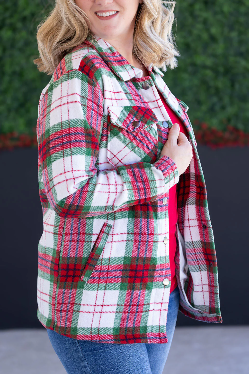 Christmas Plaid Shacket