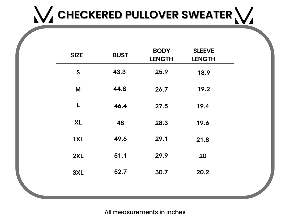 Checkered Pullover Sweater *Online Exclusive*